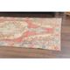 Vintage Turkish Oushak Handmade Wool Cotton Red Area Rug 123x220