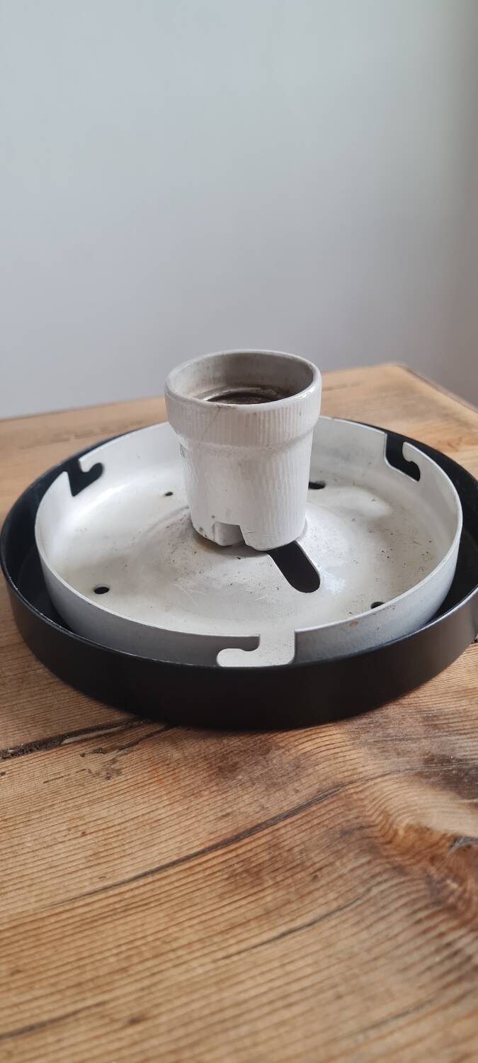 Art deco holophane wall light