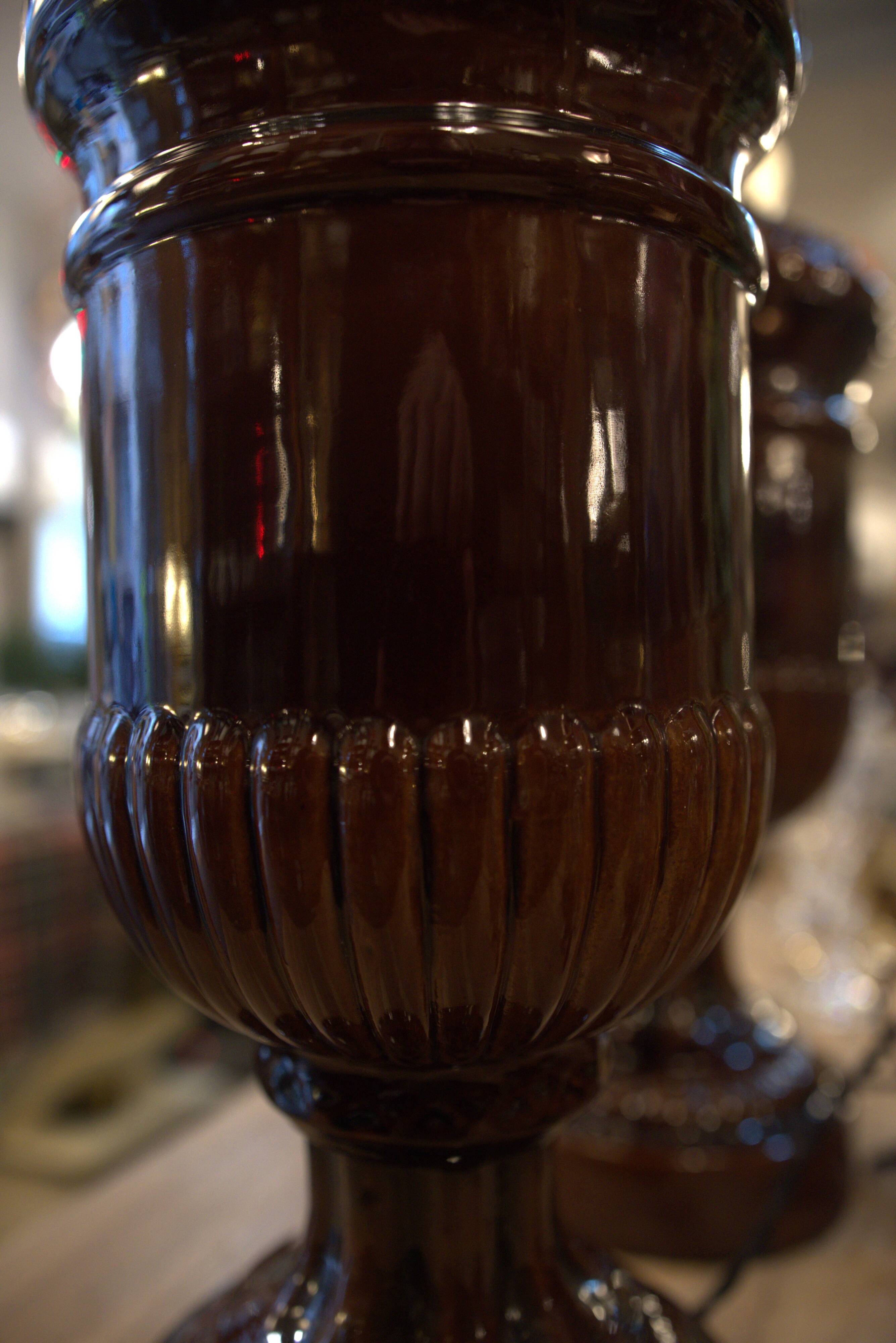 Ceramic table lamps from Manises