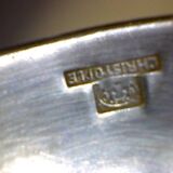 Box 2 drawers household 57 pieces christofle silver metal model "boreal"