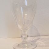 6 cut Sevres crystal wine glass set