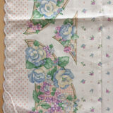 Nappe vintage fleurie rectangulaire