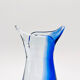 Murano Sommerso Two-Coloured Cobalt Blue Vase Sculpture