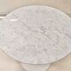 Round table in Carrara marble by Eero Saarinen for Knoll