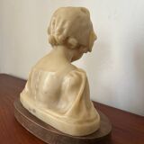 Buste en cire ancien