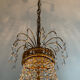 Bronze hot air balloon chandelier and crystal tassels