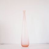 Pink frosted glass bottle