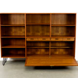 Danish Teak Highboard with Bar Compartment