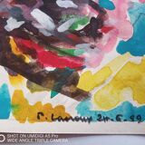 Pierre Lacroux (1909-1993) Gouache on paper 24 x 32 cm - from 1989 - (297)