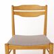 Ensemble de 6 chaises de salle à manger vintage des années 1970, chaises en hêtre et teck, milieu du siècle.