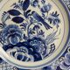 Assiette decorative ancienne Delft blauw