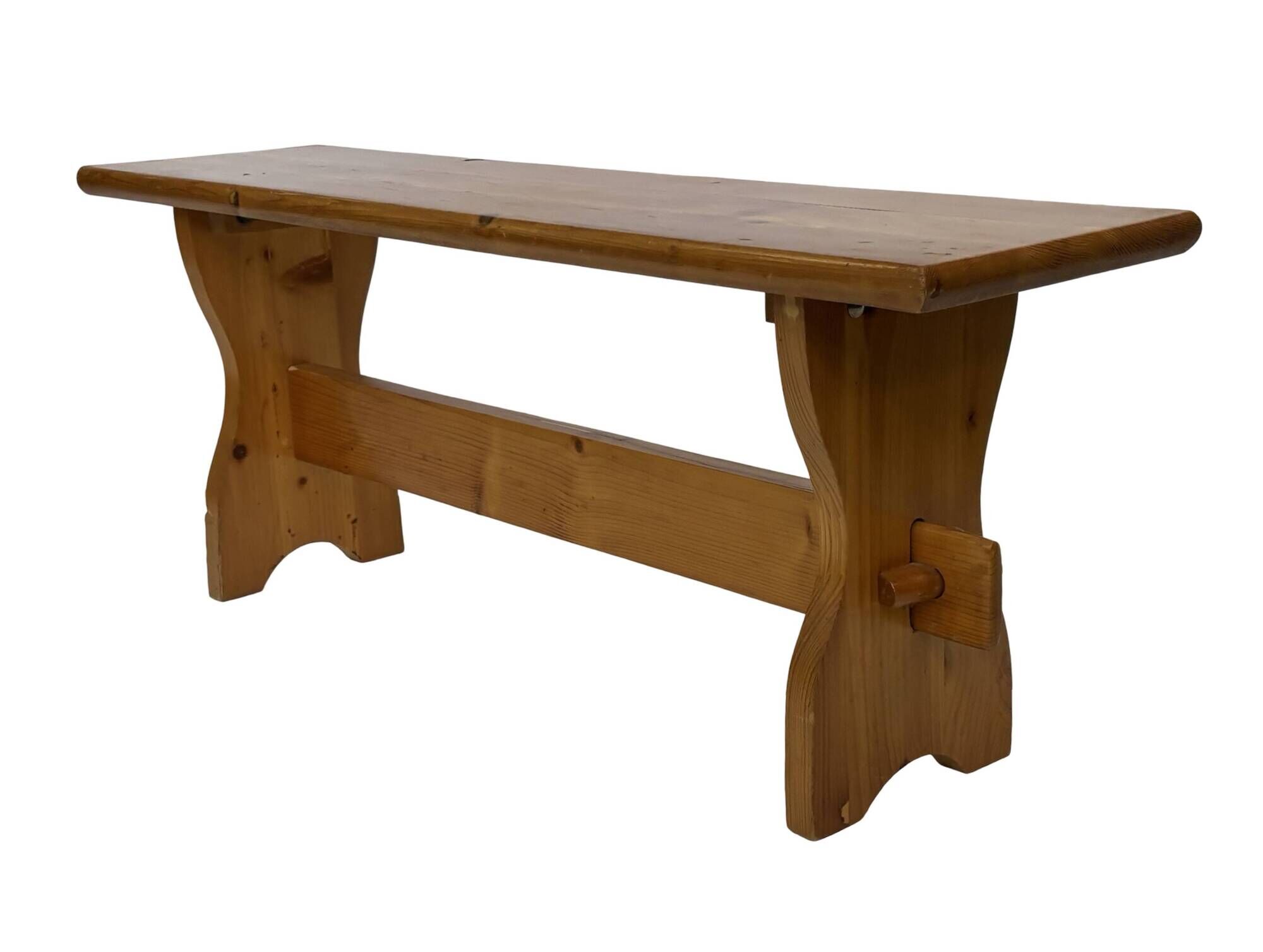 Vintage Pine Bench – 1960s Scandinavian Design small model