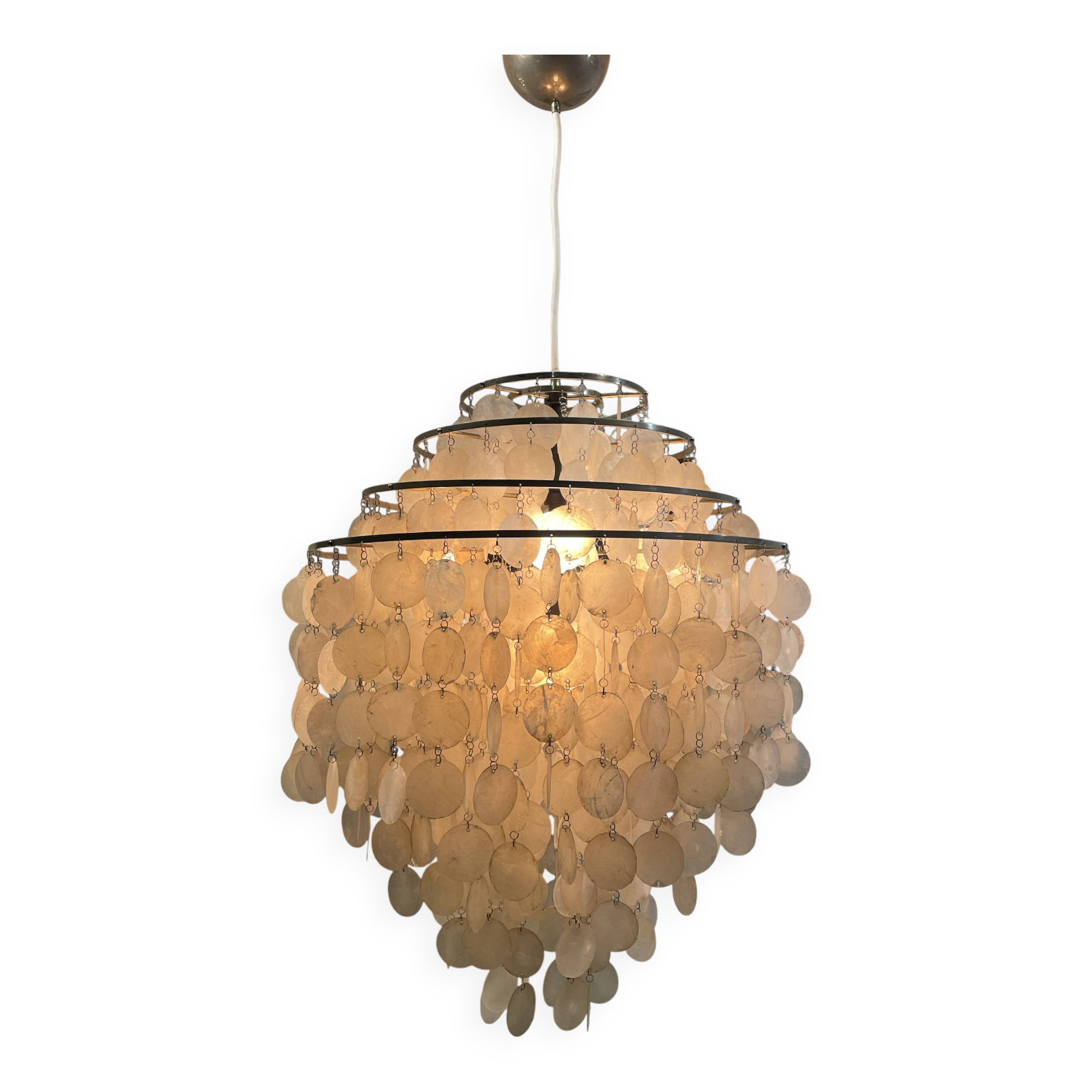 nacre lustre by Werner Panton, ed. Lüber Basel, 1960s