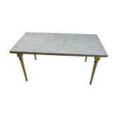 Table en marbre et laiton