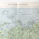 Vintage map Asia USSR Japan 43x43cm from 1950