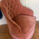 Petit fauteuil crapaud rose
