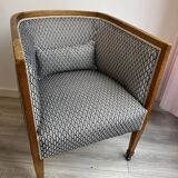 Art Deco Style Barrel Armchair