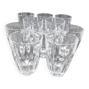 Ensemble de 10 verres - cristal