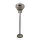 Vintage floor lamp: chrome & glass 'leclaire & schaefer'