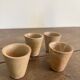 Vintage french stoneware ceramics set – mineral earth