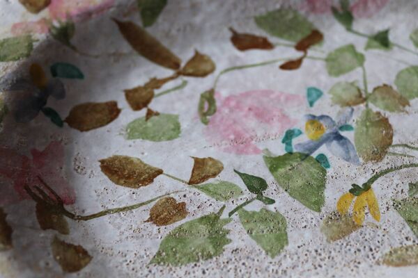 Plat de service en céramique Jacques Laurent et Juliette Mazaudois 1950/1960