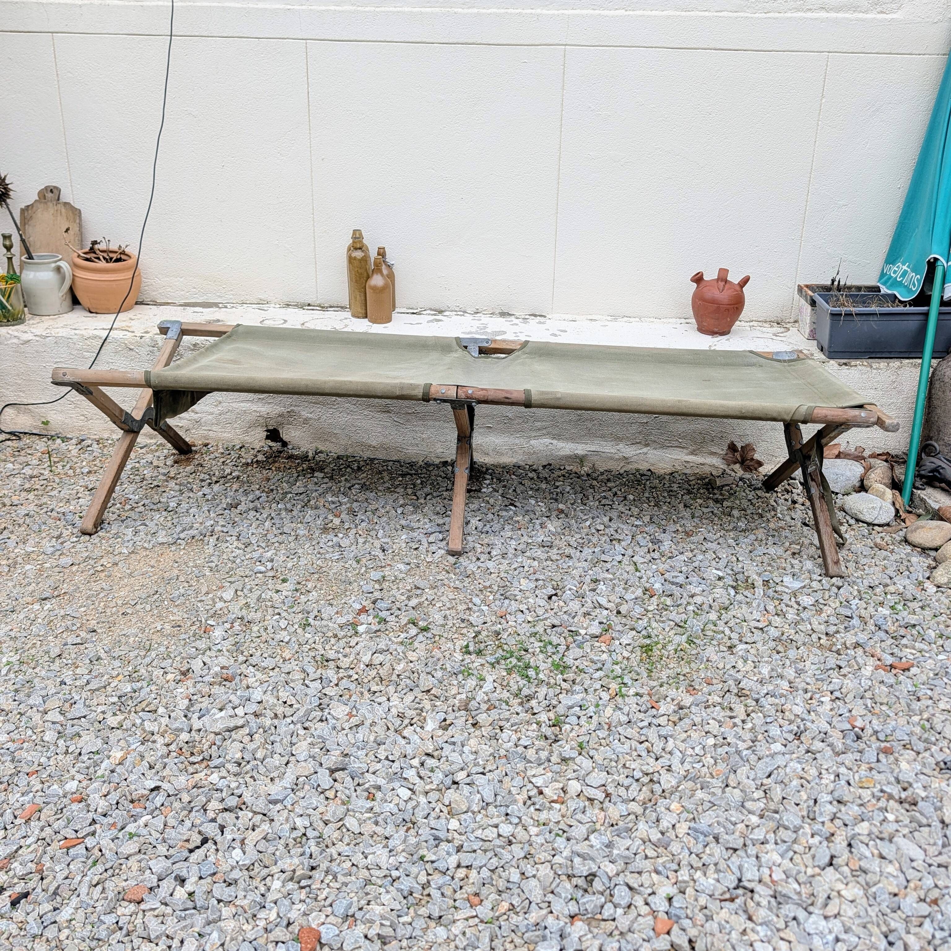 Military camp bed