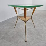 Mid century italian tripod coffee table, 1950s