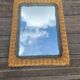Miroir rectangulaire en rotin : vintage
