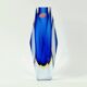 Vase en verre Murano Sommerso du milieu du siècle par F. Poli pour A. Mandruzzato, années 1970.