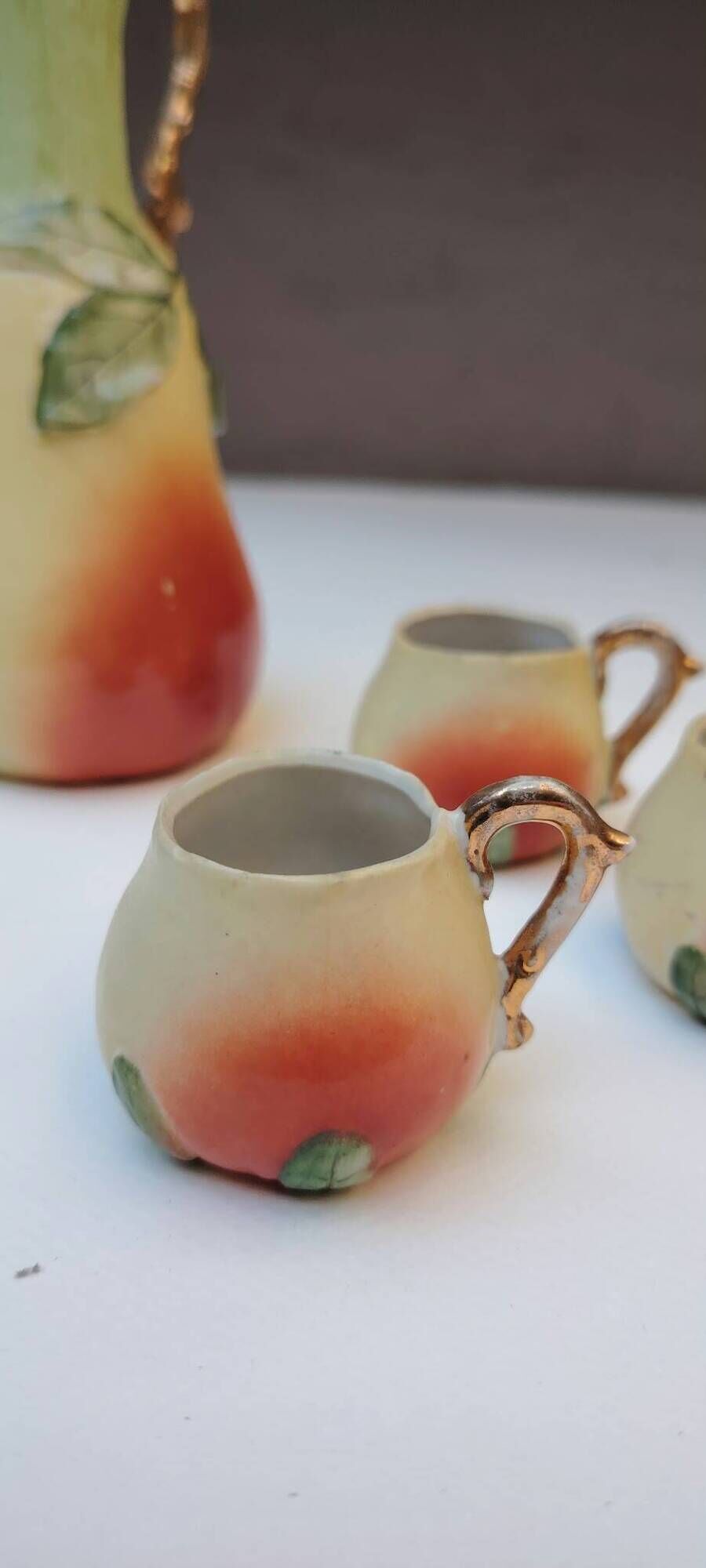 Liqueur service, pear shape
