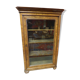 Walnut and walnut veneer display case 1 door circa 1900