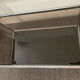 Vintage coffee table 70s chrome and smoked glass