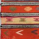 Colourful Vintage Turkish Kilim Kelim Rug 290x166 cm shabby chic wool boho Large