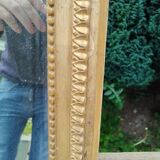 Antique Louis XVI gilded wood mirror