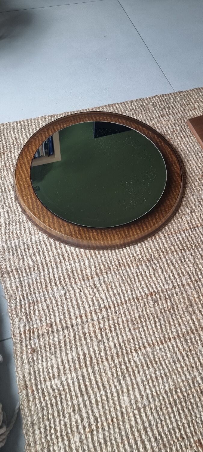 Mirror years 70. Smoked glass