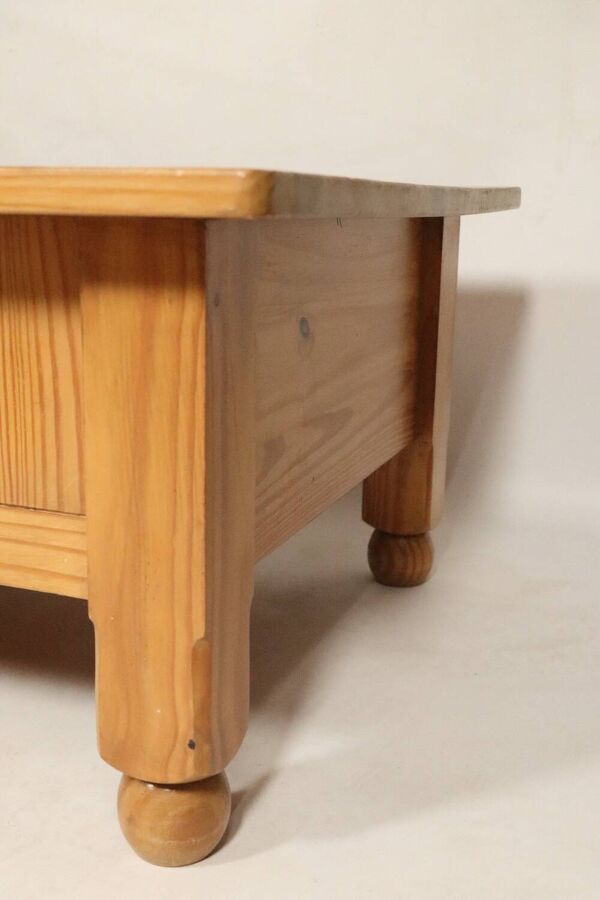 Table basse Style Ethnique Boho Table Vintage Couleur Claire Bois