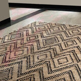 Tapis kilim, chanvre et coton tissé à la main