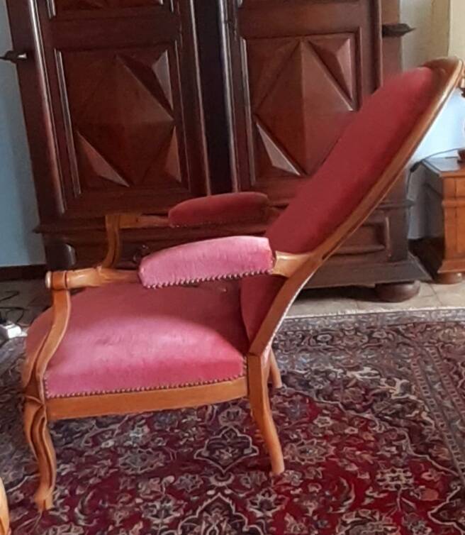 Pair of Voltaire armchairs