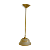 Suspension en laiton et verre opaque granulé années 1960/1970