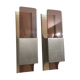 Pair of metal and plexiglass sconces 1970