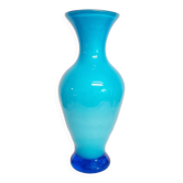 Vase de cristal. Italie, années 1980.