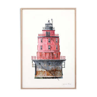 "Delma", the lighthouse, art print 21/29.7 cm