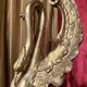 Ittalian Artist, Empire Period Decorative Swan Sculptures, 1800s, Giltwood, Set of 2