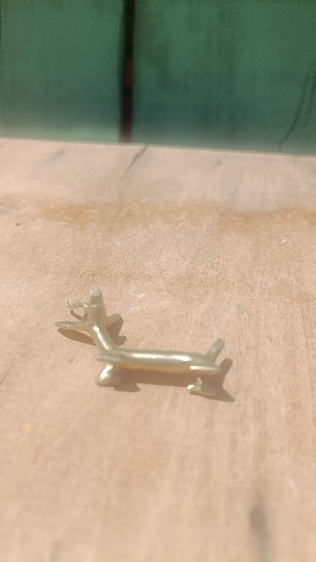Solid brass knife holder gazelle antelope