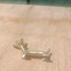 Solid brass knife holder gazelle antelope