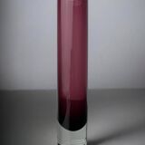 Sommerso Circular Purple Vase by Seguso, Murano, Italy, 1970