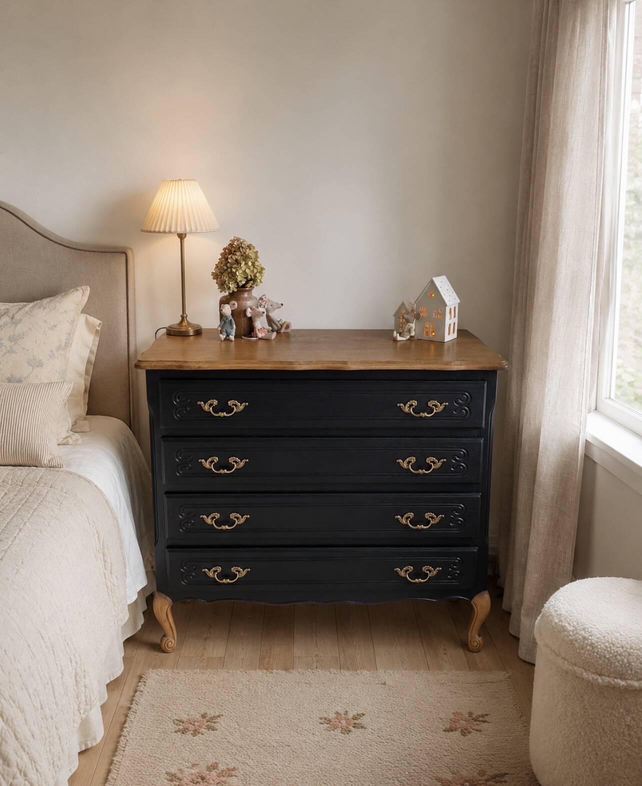 commode noire