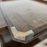 1930s art decò tray by fada in wood and metal