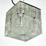 Poliarte, clear Murano glass pendant from 70s