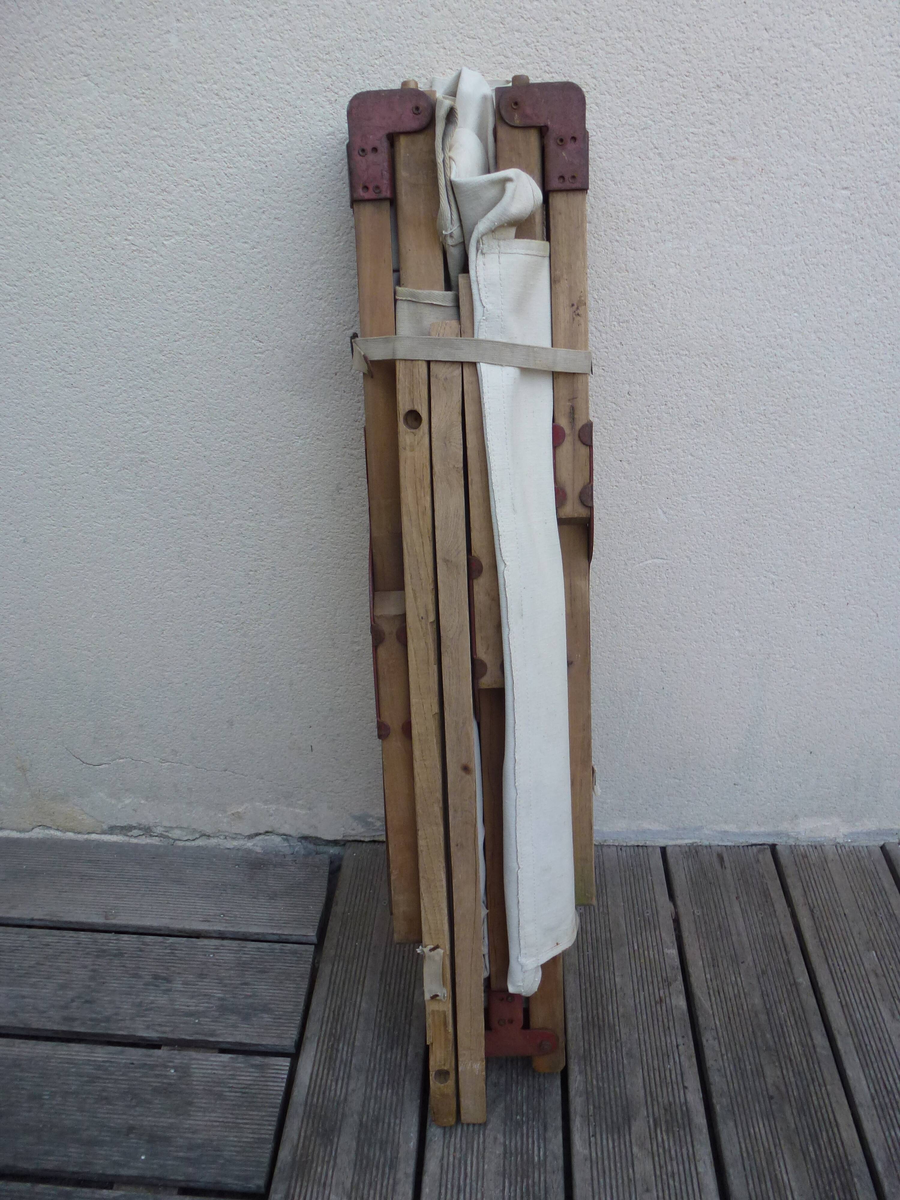 Two war military camp lit